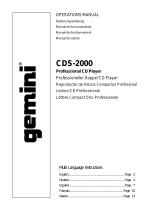 Gemini CDS-2000 Benutzerhandbuch