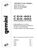 Gemini CDX-601 Benutzerhandbuch