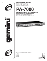 Gemini PA-7000 Benutzerhandbuch