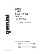 Gemini XL-500 Benutzerhandbuch