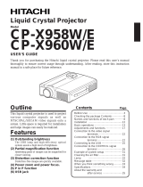 Hitachi CPX958 Benutzerhandbuch