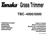 Tanaka TBC-4000 Benutzerhandbuch
