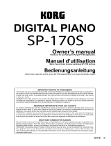 Korg SP170S Benutzerhandbuch