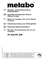 Metabo Sliding CARRIAGE PKS 1500 Benutzerhandbuch