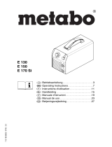 Metabo E 130 Benutzerhandbuch