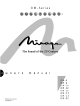 Mirage Loudspeakers OM - C2 Benutzerhandbuch