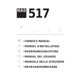 NAD 517 Benutzerhandbuch