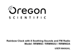 Oregon Scientific RRM902U Benutzerhandbuch