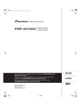 Pioneer pdp-4270xd Benutzerhandbuch