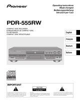 Pioneer PDR-555RW Benutzerhandbuch