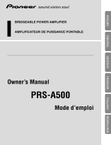 Pioneer PRS-A500 Benutzerhandbuch