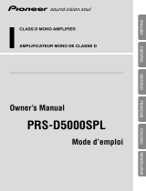 Pioneer PRS-D5000SPL Benutzerhandbuch
