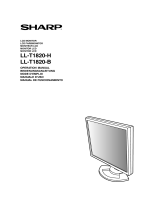 Sharp LL-T1820-B Benutzerhandbuch