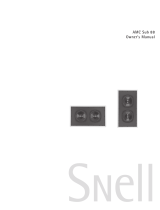 Snell Acoustics Snell AMC Sub 88 Benutzerhandbuch