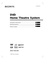 Sony DAV-SB100 Benutzerhandbuch