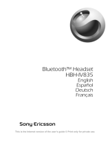 Sony Ericsson HBH-IV835 Benutzerhandbuch