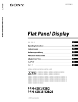 Sony PFM-42B1E Benutzerhandbuch