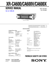 Sony XR-CA600X Benutzerhandbuch