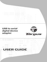 Targus USB to Serial Digital Device Adapter Benutzerhandbuch