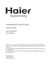 Haier HRF-663CJR Fridge Freezer Benutzerhandbuch
