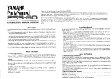 Yamaha PSS-80 Benutzerhandbuch