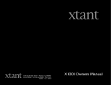 Xtant X1001 Benutzerhandbuch