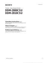Sony DDM-2810CSU Benutzerhandbuch
