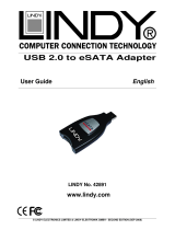 Lindy USB 2.0/eSATA Benutzerhandbuch