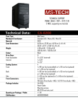 MS-Tech CA-0200 Datenblatt