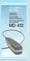 Sennheiser Super-Cardioid Dynamic MD 412 Benutzerhandbuch