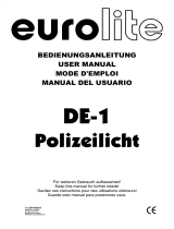 EuroLite DE-1 Benutzerhandbuch