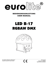 EuroLite LED B-17 RGBAW DMX Benutzerhandbuch