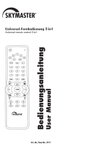 Skymaster Universal remote control 5 in1 Benutzerhandbuch