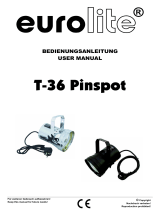 EuroLite T-36 Pinspot Benutzerhandbuch