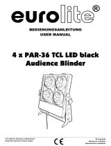 EuroLite 4 x PAR-36 TCL LED black Audience Blinder Benutzerhandbuch