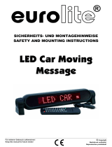 EuroLite LED Car Moving Message Safety And Mounting Instructions