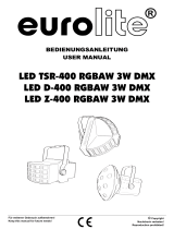 EuroLite LED D-400 RGBAW 3W DMX Benutzerhandbuch