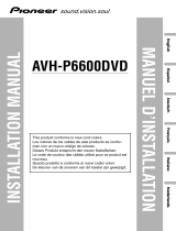 Pioneer AVH-P6600DVD Bedienungsanleitung