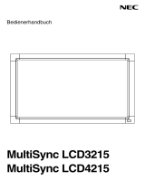 NEC MultiSync® LCD4215 2 Bedienungsanleitung