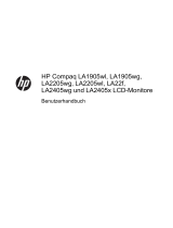 HP Compaq LA22f 22-inch LED Backlit LCD Monitor Benutzerhandbuch