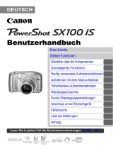 Canon PowerShot SX100 IS Bedienungsanleitung