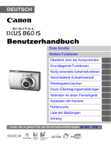 Canon Digital IXUS 860 IS Benutzerhandbuch