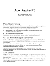 Acer Aspire P3-171 Schnellstartanleitung