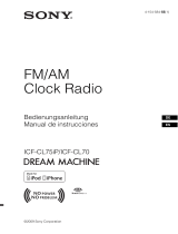 Sony Dream Machine ICF-CL70 Bedienungsanleitung