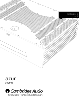 Cambridge Audio Azur 851W Benutzerhandbuch