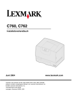 Lexmark C762 Bedienungsanleitung