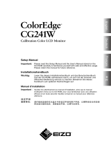 Eizo EIZO ColorEdge CG241W Bedienungsanleitung