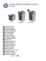 HP Color LaserJet Enterprise CM4540 MFP series Installationsanleitung