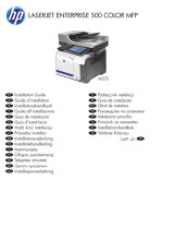 HP LaserJet Enterprise 500 color MFP M575 Installationsanleitung