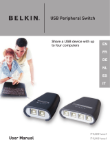 Belkin SWITCH POUR PÉRIPHÉRIQUES USB 4X1 #F1U401EA Bedienungsanleitung